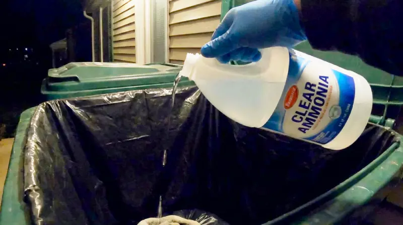 Pour Ammonia Down Your Trash Can Before Bed